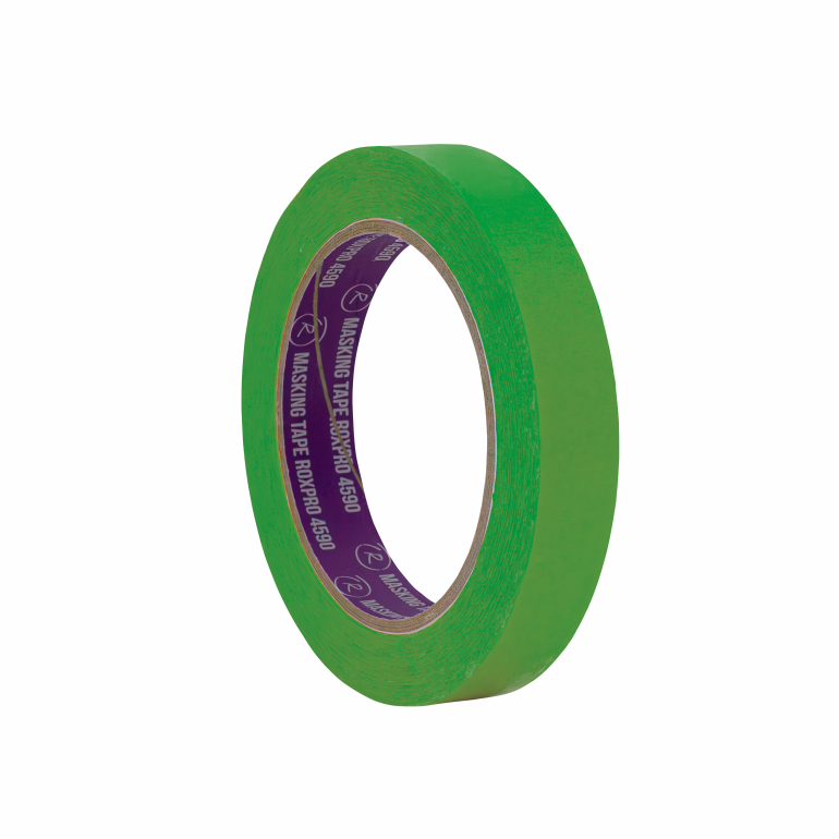 RoxelPro Малярная лента ROXPRO 4590, зелёная, 18мм х 40м