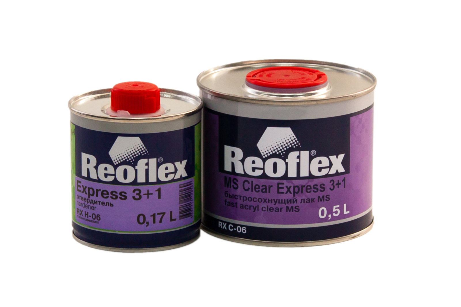 Reoflex Акриловый лак Express 0,5л+0,17л