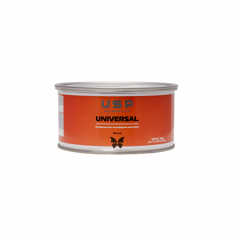 USP Универсальная полиэфирная шпатлёвка Universal (жёлтая) 0,5 кг