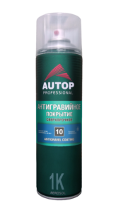 AUTOP PROFESSIONAL Антигравийное покрытие сверхпрочное №10 цвет чёрный ANTI GRAVEL COATING 650 мл
