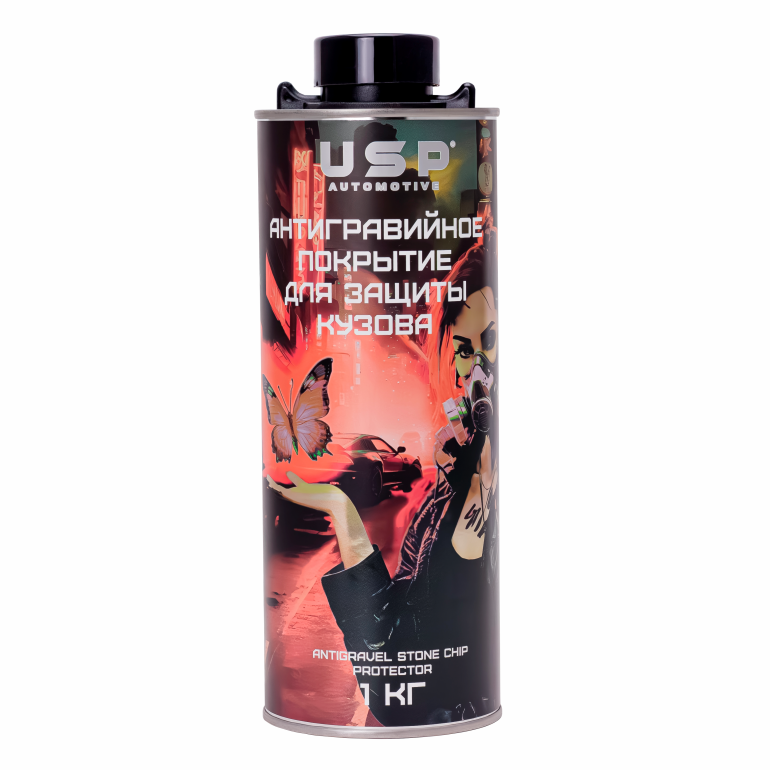 USP Антигравий STONE CHIP PROTECTOR чёрный 1кг