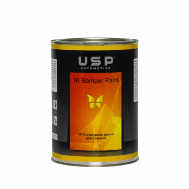 USP Структурная краска для бампера BUMPER PAINT 1K Чёрная 0,8л 