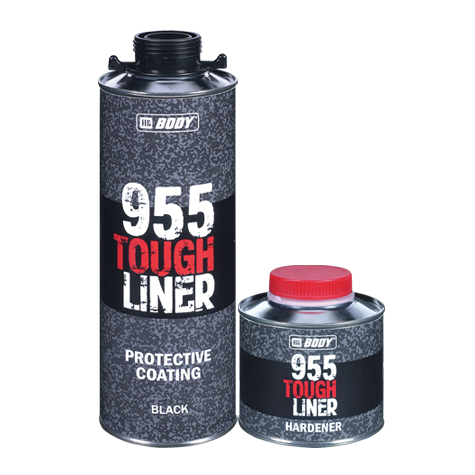 BODY TOUGH LINER 955 Сверхпрочное защитное покрытие черное, 0,6л+0,2л