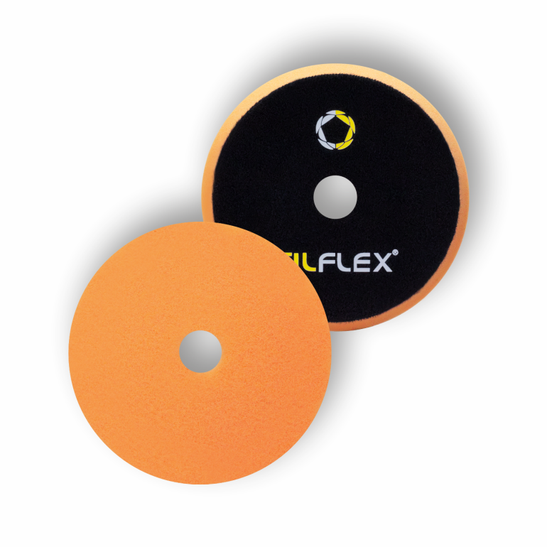TILFLEX Круг полировочный с отверстием ОРАНЖЕВЫЙ (средней жёсткости) на липе150х25 мм