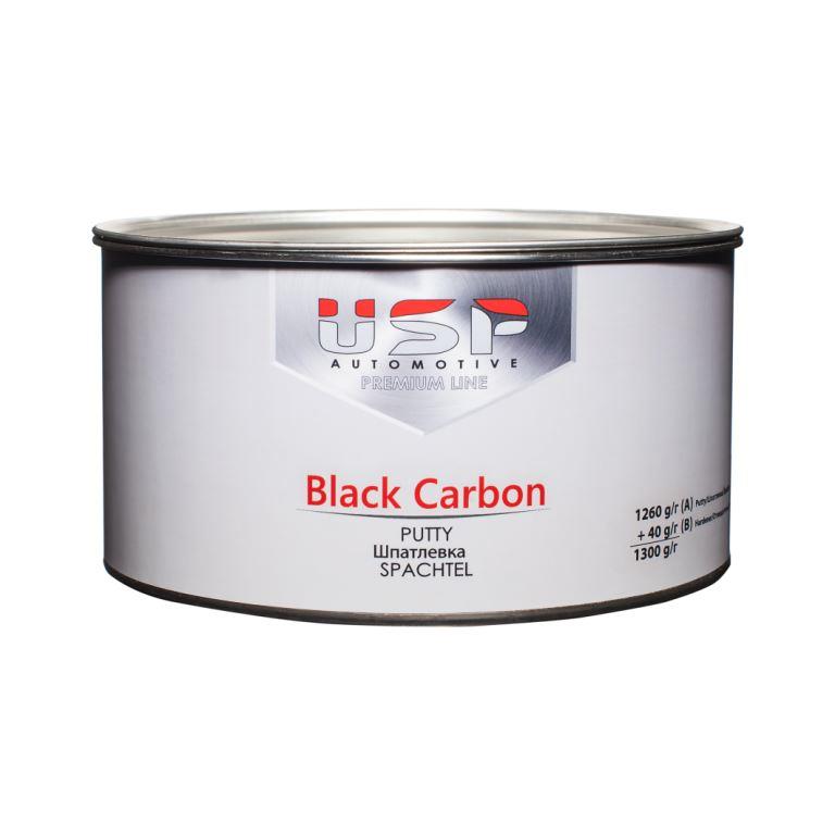 USP Шпатлёвка с углеволокном Premium Black Carbon 1,3 кг