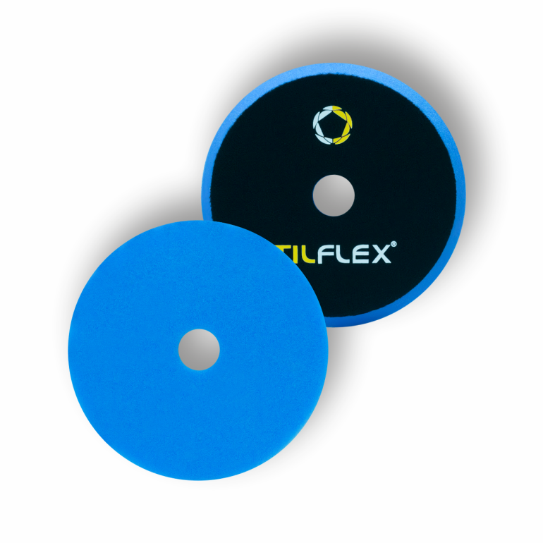 TILFLEX Круг полировочный с отверстием ГОЛУБОЙ (мягкий) на липе150х25 мм