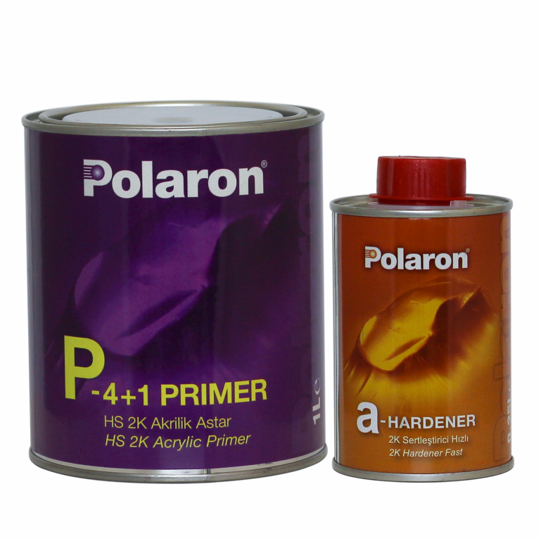 Polaron грунт P-Non-Sanding 2K Acrylic Primer, серый, 1л+0,25л (отв a-Hardener Fast)