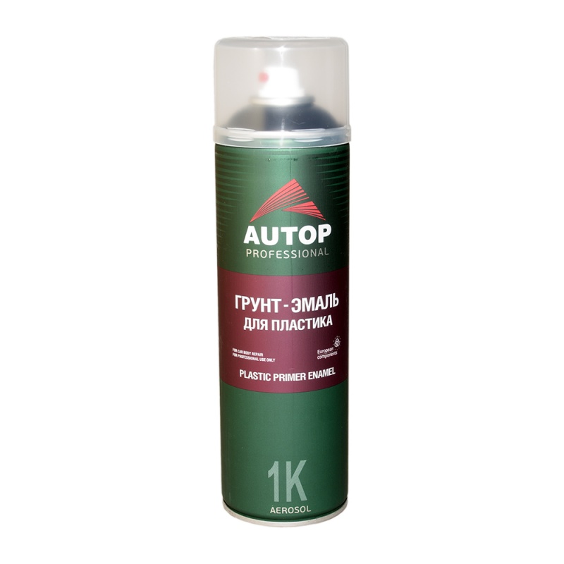 AUTOP PROFESSIONAL Грунт-эмаль для пластика (№5) чёрный Plastic Primer Enamel 650 мл