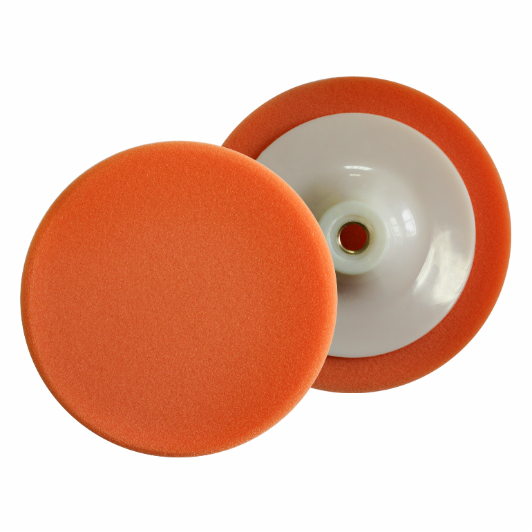 Полировальный круг оранжевый №2 на резьбе М14 150х45 мм