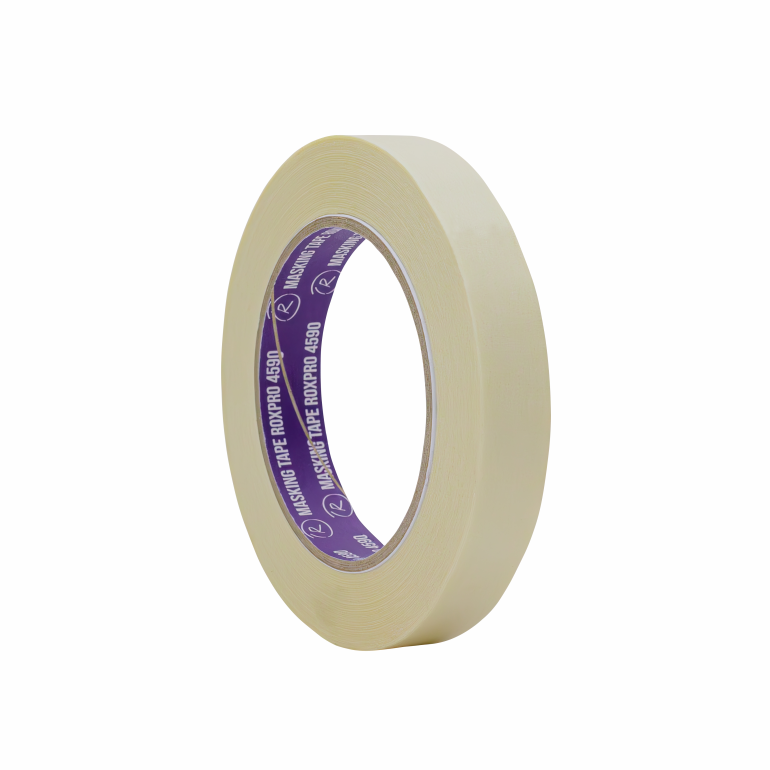 RoxelPro Малярная лента ROXPRO 4590, бежевая, 18мм х 50м