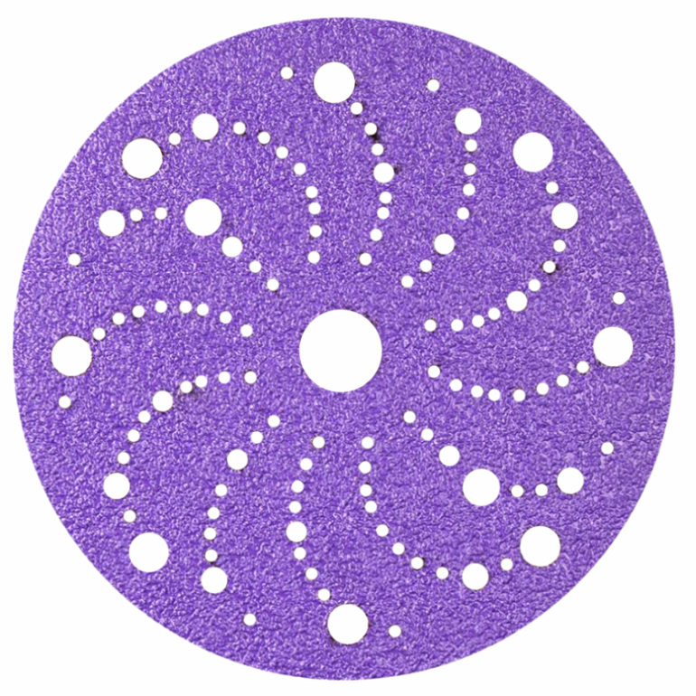 BDL9 Шлифовальный круг на липучке 150мм FASTPLUS,119 отв.,PURPLE
