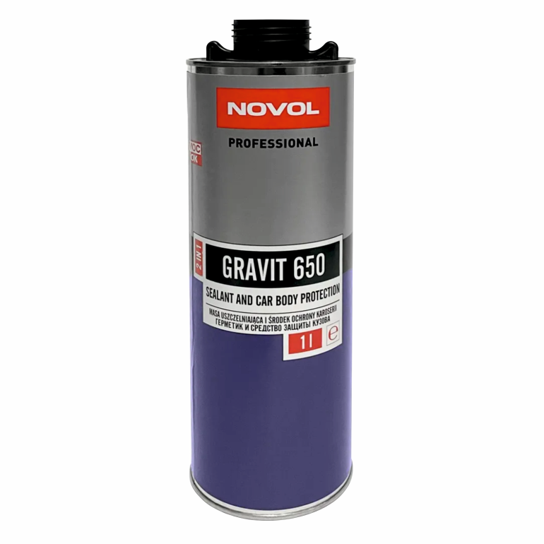 NOVOL GRAVIT 650 Герметик и средство защиты кузова 2-в-1, ЧЕРНЫЙ, (1,0 л)