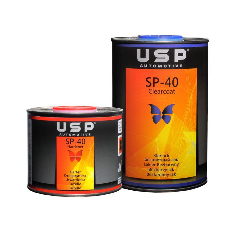 USP Прозрачный акриловый лак SP-40 MS 1+0,5л