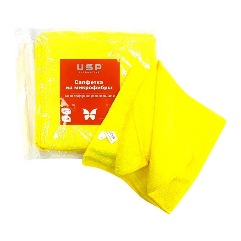 USP Салфетка из микрофибры жёлтая 40х40см