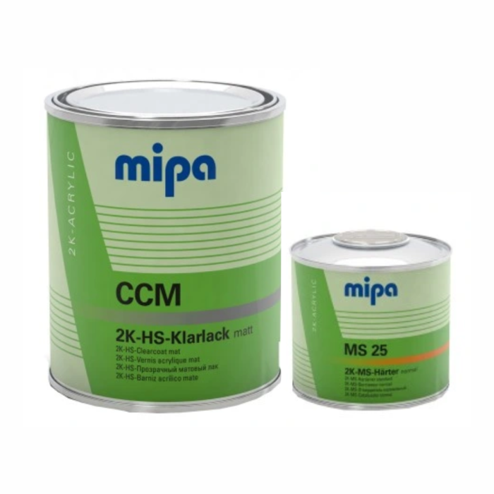 Mipa 2К акриловый лак матовый CCM HS комплект 1л+0,5л (отв MS 25 normal)