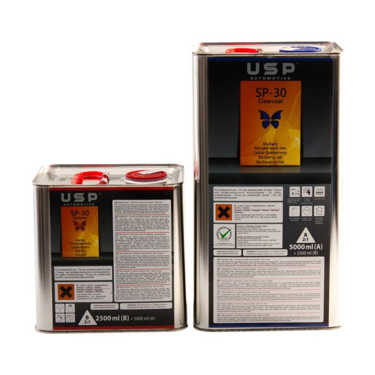 USP Прозрачный акриловый лак SP-30 MS 5+2,5л