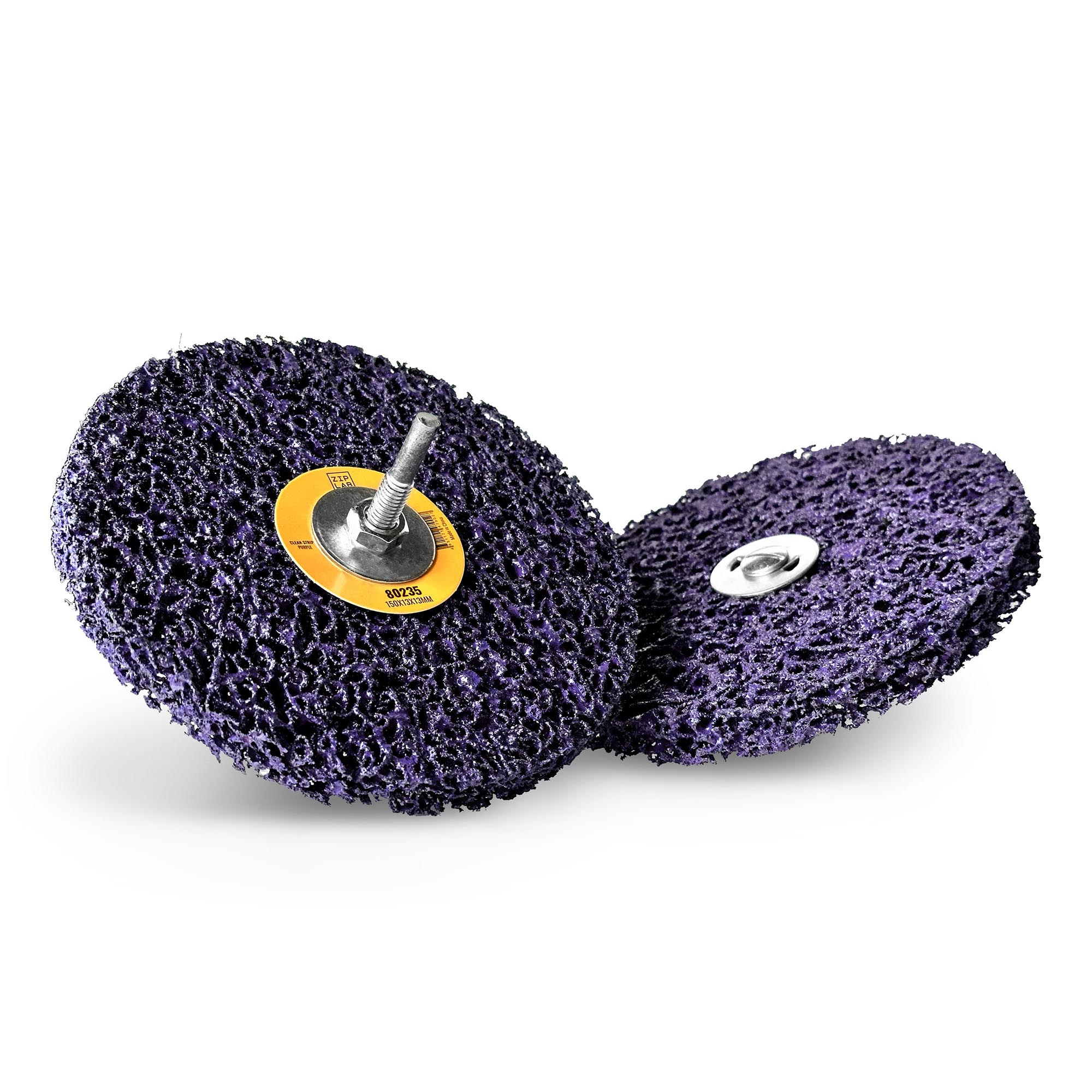 ZIP LAB Диск Clean Strip Purple для удаления ЛКП, на шпинделе, 150х13х13 мм, Фиолетовый