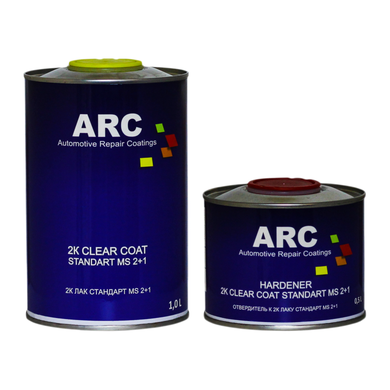 ARC 2K Акриловый лак Clear Coat MS 2:1 1L + Отвердитель Hardener 0,5L