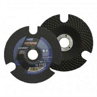 Зачистные круги NORTON Octopus, 29, р60, ø 125 x 4.0 x 22.23, 80 m/sec
